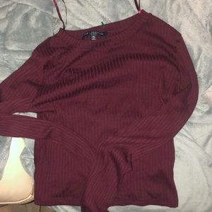 Cute burgundy crop top
